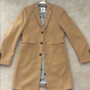 Khaki men’s dress coat